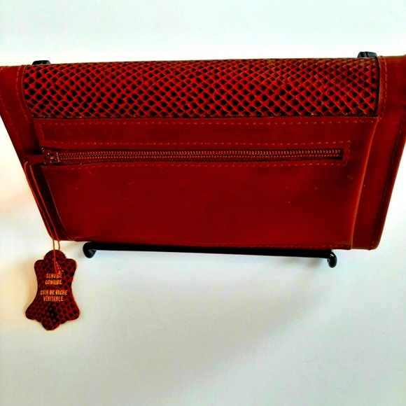 Stylish Wpmen's Genuine Leather Clucth Evening Wallet Bag - Picture 2 of 9